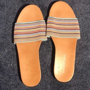 Madden Girl Slip on Multicolor slip on sandals